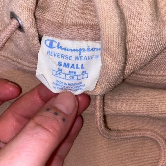 Champion Reverse Weave Pink Hoodie Size Small - Picture 3 of 3